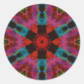 Kaleidoscope round sticker