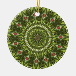 Kaleidoscope series - Crab apple 1 Ceramic Tree Decoration