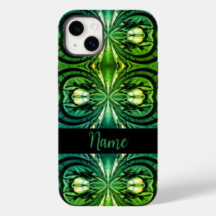 Kaleidoscope Shades of Greens iPhone / iPad case