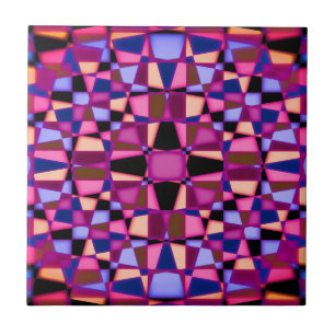 Kaleidoscope star pattern tile