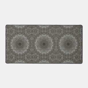 Kaleidoscope Stars Black and White Desk Mats
