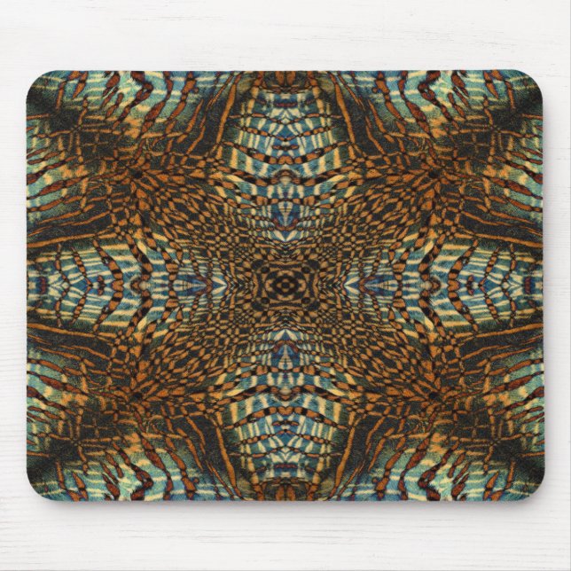 Kaleidoscope tiger fur pattern mouse pad (Front)