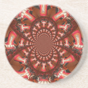 Kaleidoscope Tongue Art Print/Graphic Coaster
