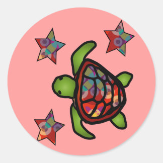 Kaleidoscope Turtle Sticker