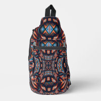Kaleidoscope Visions Rustic Orange 8 Sling Bag