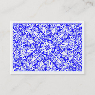 Kaleidoscopic 019 Blue Business Card