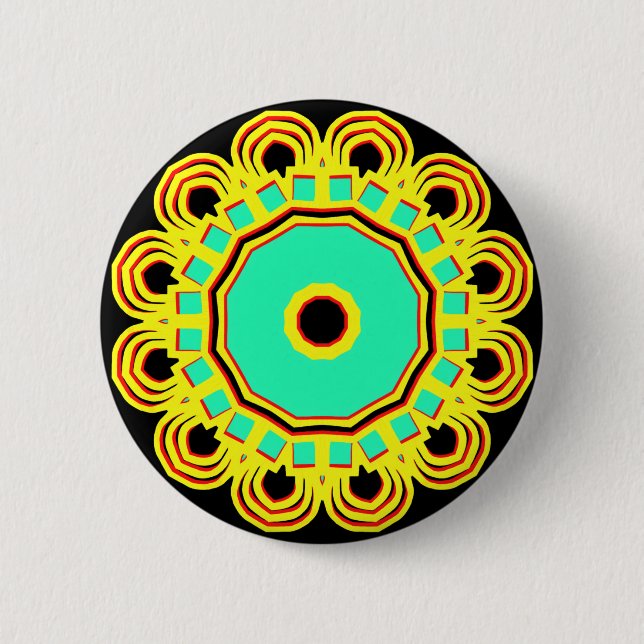 Kaleidoscopic 110714(11) 6 cm round badge (Front)