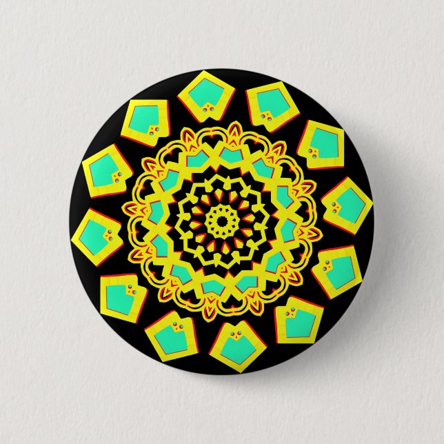 Kaleidoscopic 110714(14) 6 cm round badge (Front)