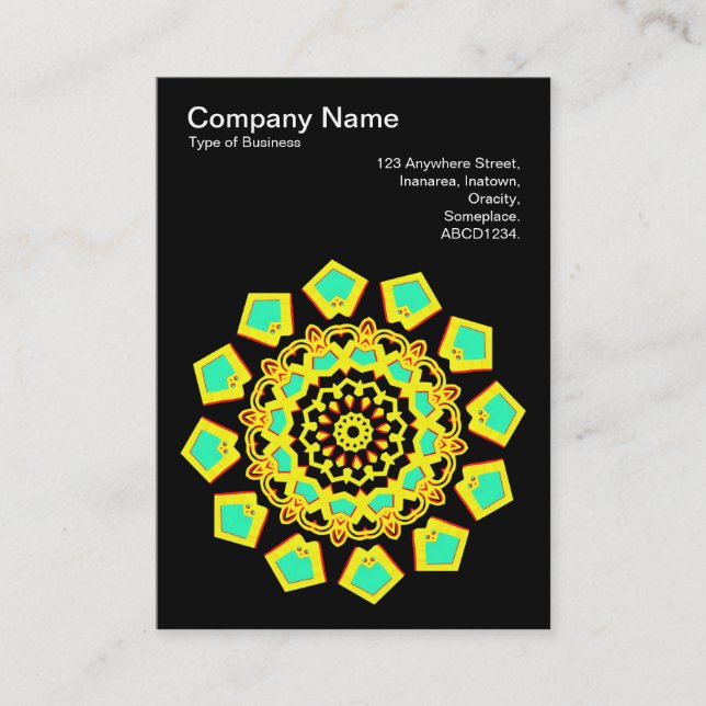 Kaleidoscopic 110714(14) business card (Front)