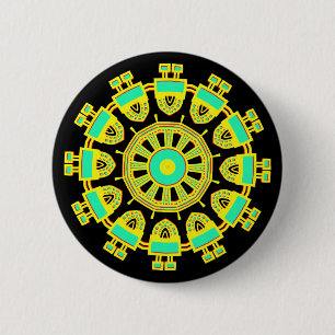 Kaleidoscopic 110714(1) 6 cm round badge