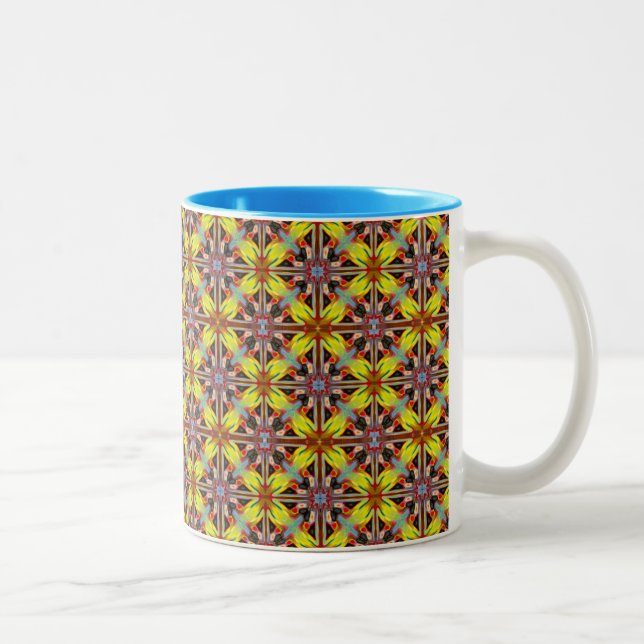 Kaleidoscopic 11 oz Two-Tone Mug (Right)