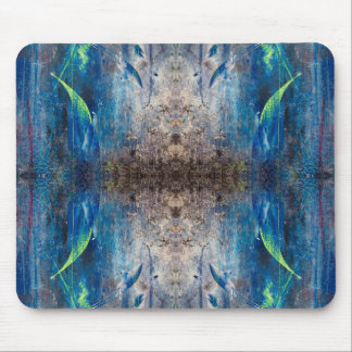 Kaleidoscopic abstract colorful bohemien mandala mouse pad