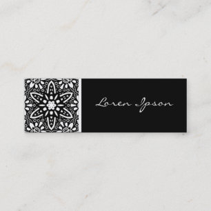 Kaleidoscopic Flower Mini Business Card