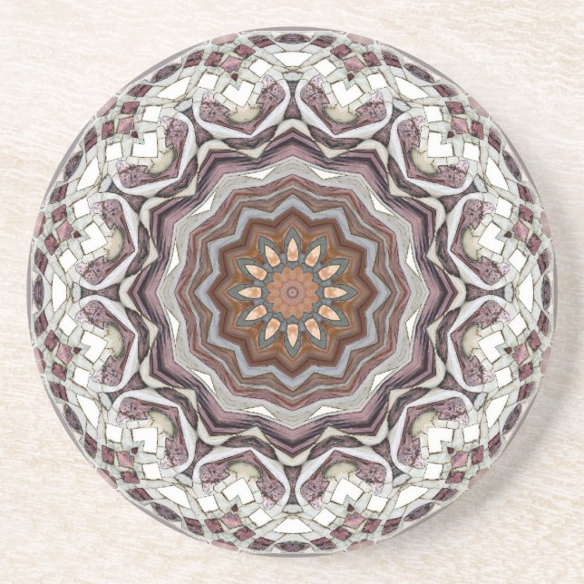 Kaleidoscopic Glassware Coaster (Front)