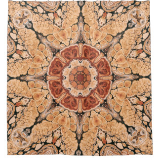 Kaleidoscopic Mandala Shower Curtain