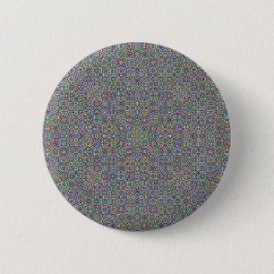 Kaleidoscopic pattern 6 cm round badge