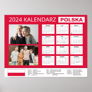 Kalendarz z własnymi zdjęciami 2024   Poland  Poster