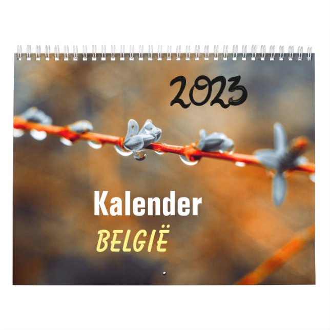  Kalender 2023 België / 2023 Belgium Calendar  (Cover)