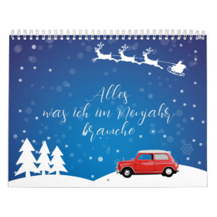 Kalender Mini Cooper Alles was brauche im Neujahr Calendar