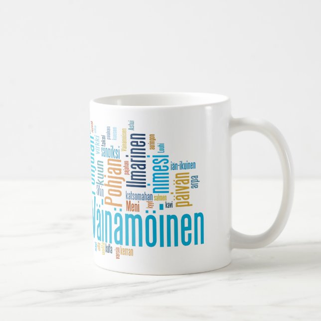 Kaleva Wordcloud Mug (Right)