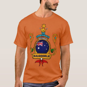 Kalgoorlie city Pride Golden Australian Flag Souve T-Shirt