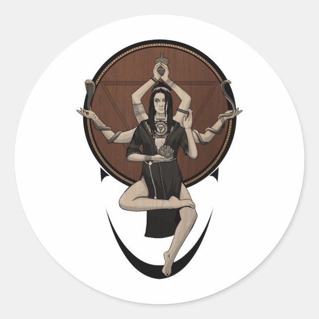 Kali Classic Round Sticker (Front)