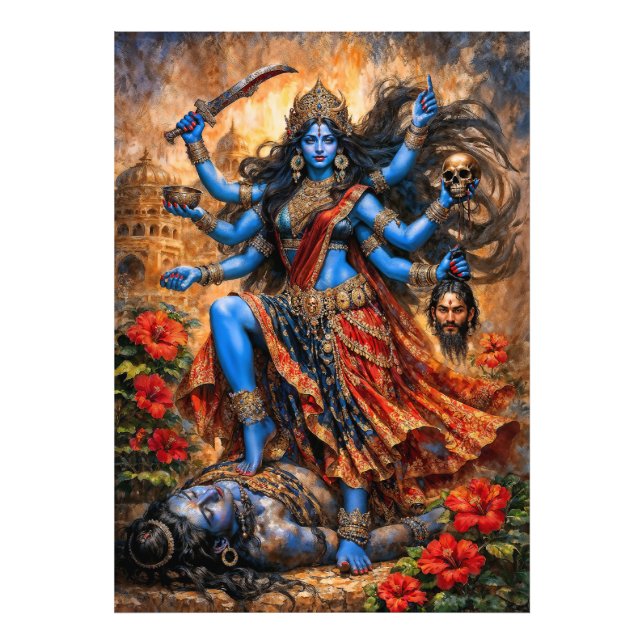 Kali Dance on Shiva Photo Print (Front)