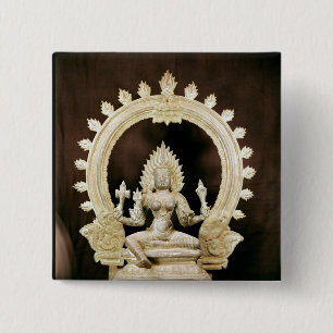 Kali, from Vijayanagar 15 Cm Square Badge