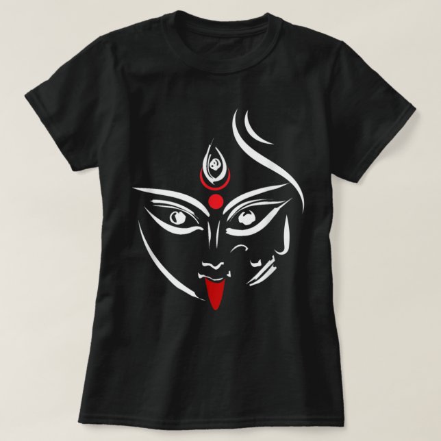 Kali Goddess Deity Indian India Hindu yoga Puja Ka T-Shirt (Design Front)