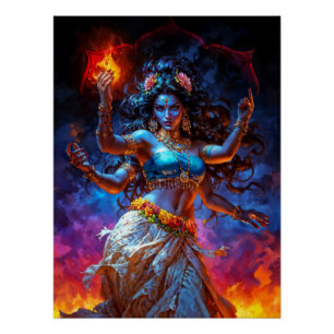 Kali in Dance Poster
