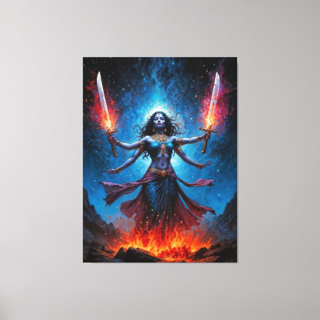Kali Rising Canvas Print (Front)