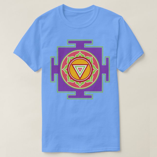 Kali Yantra Hindu Goddess Mindfulness Gift T-Shirt (Design Front)