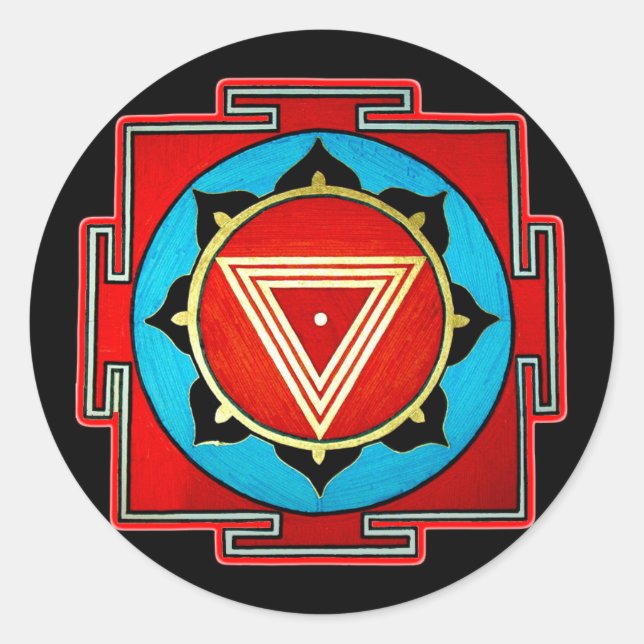 Kali Yantra Sticker (Front)