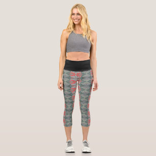 Kalider magic pattern capri leggings