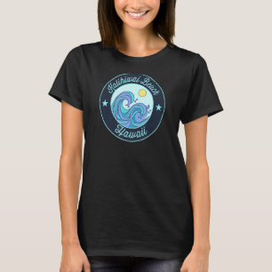 Kalihiwai Beach Hi Hawaii Souvenir Nautical Surfer T-Shirt