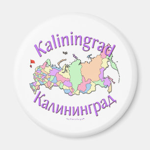 Kaliningrad Russia Map Magnet