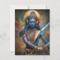 Kali's Warrior Meditation: Goddess Shakti Painting