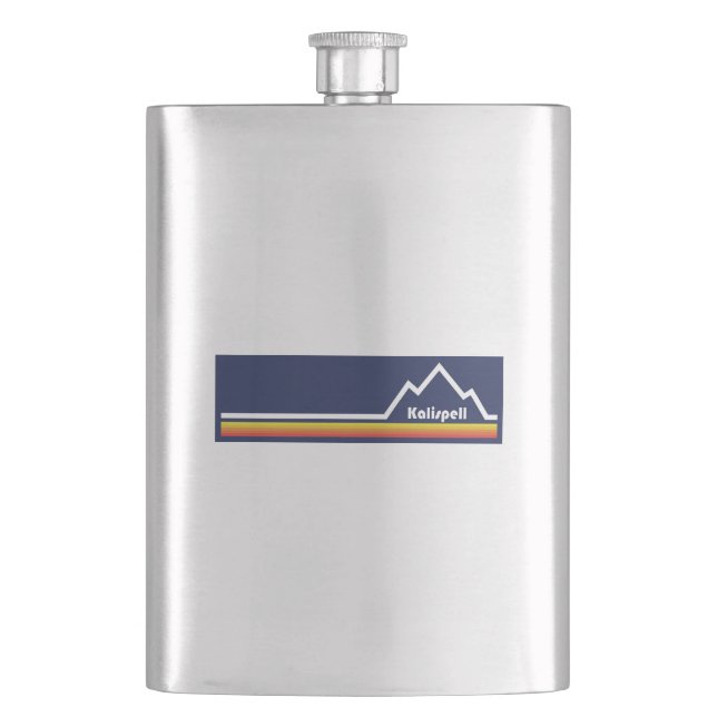 Kalispell Montana Hip Flask (Front)
