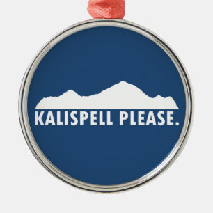 Kalispell Montana Please Metal Tree Decoration