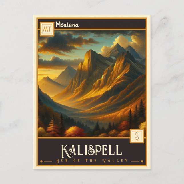 Kalispell, Montana | Vintage Postcard (Front)