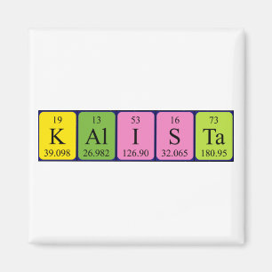 Kalista periodic table name magnet