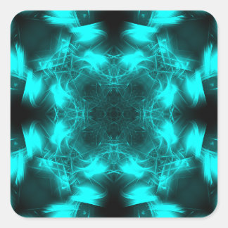 Kaliverse Electric Energy Fractal Art #3 Square Sticker