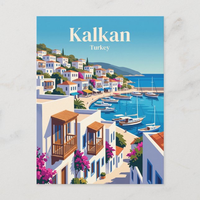 Kalkan Turkey Postcard (Front)