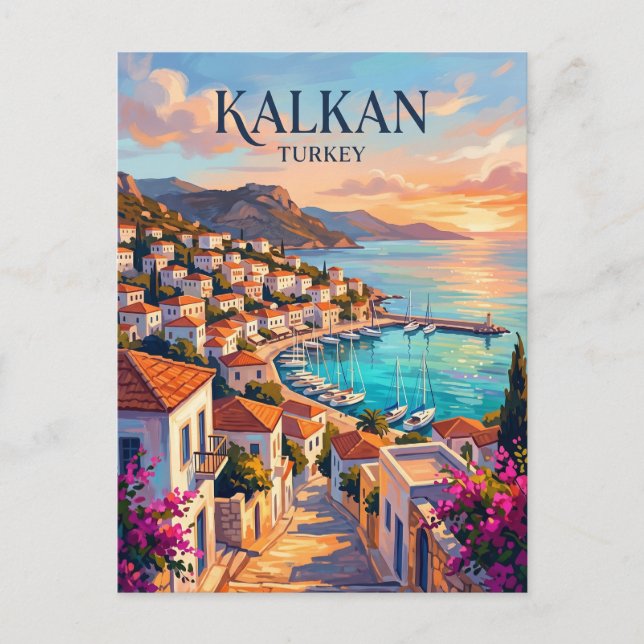 Kalkan Turkey Postcard (Front)