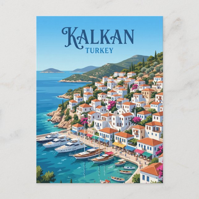 Kalkan Turkey Postcard (Front)