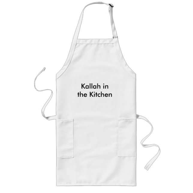 Kallah in the Kitchen Long Apron (Front)