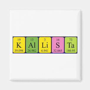 Kallista periodic table name magnet