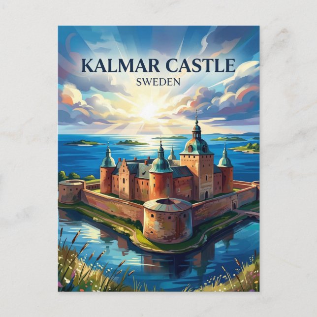 Kalmar Castle Sweden Postcard (Front)
