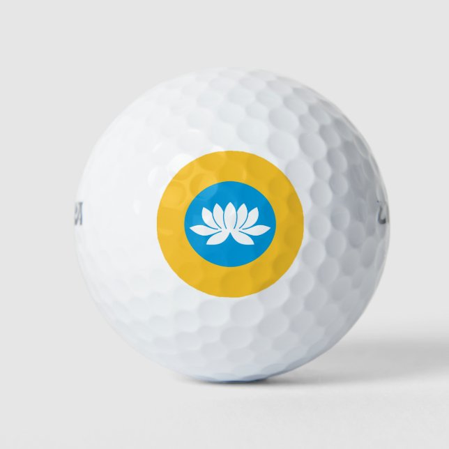 Kalmykia Flag Golf Balls (Front)