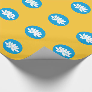 Kalmykia Flag Wrapping Paper